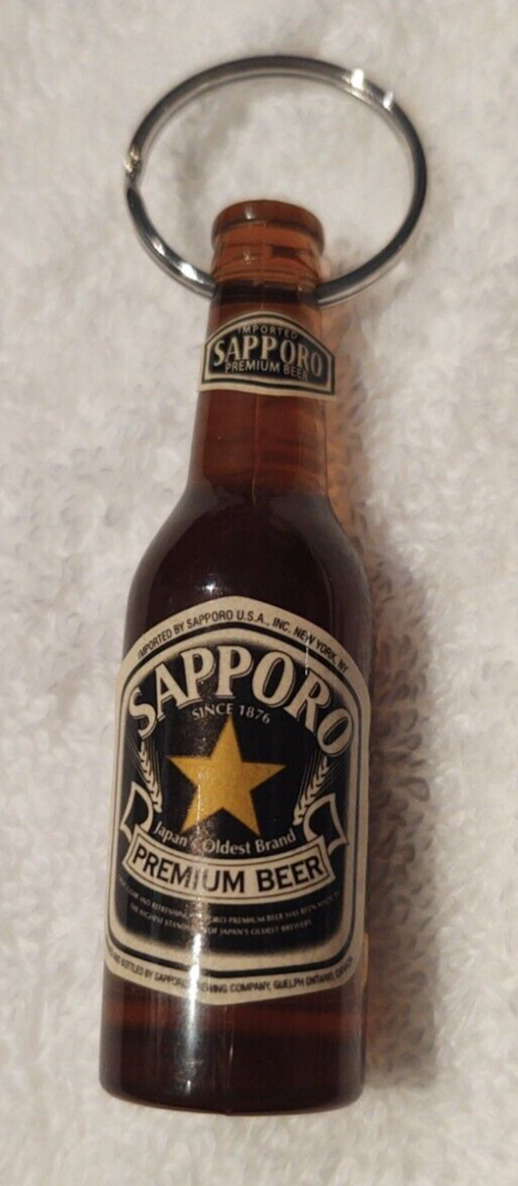 Sapporo Premium Beer Bottle Keychain & Opener Dad's Birthday, Father's Day Gift